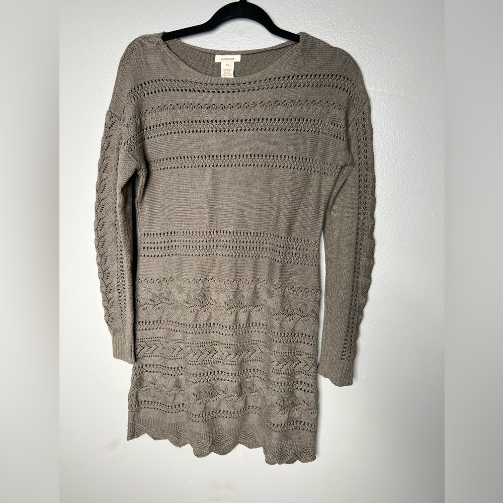 Sundance‎ Silk Blend Open Knit Dress- XS